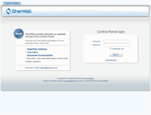 Tablet Screenshot of admin.sherweb.com